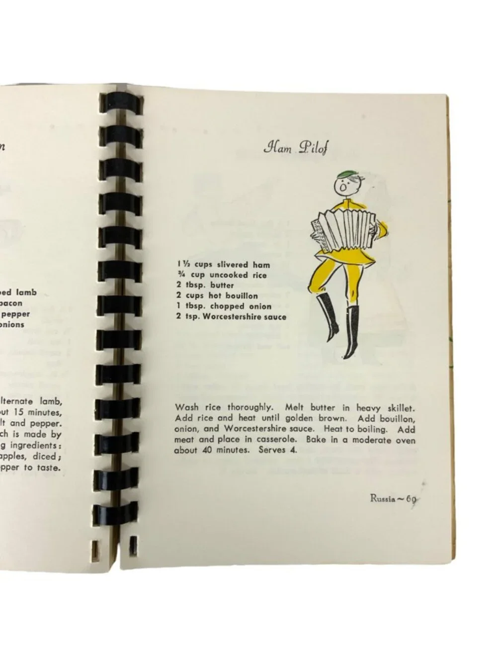 Recipes From The East by Irma Walker Ross Asian Cooking Spiral Bound 1971